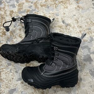 The North Face Black and Gray Winter Boots